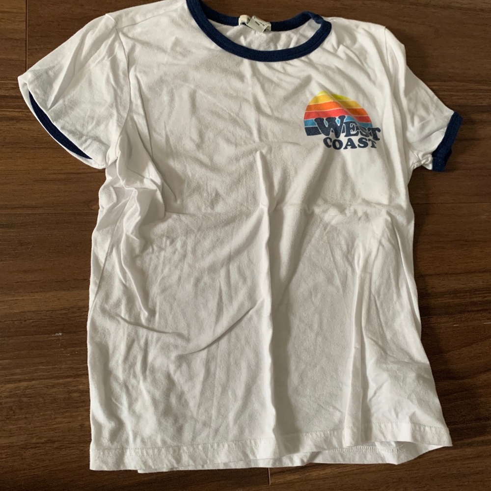 White “West Coast” Graphic Tee